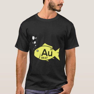 Au Goldfish Gold Metal Chemistry Puft Geschenk T-Shirt