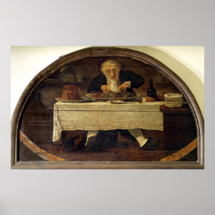 Au Gourmand', Geschäftszeichen für Corcellet Poster