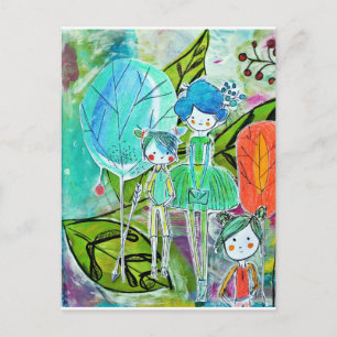 Au jardin postkarte