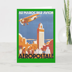 Au Maroc Par Avion Karte