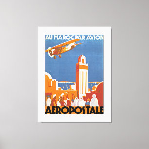 Au Maroc Par Avion - L Leinwanddruck