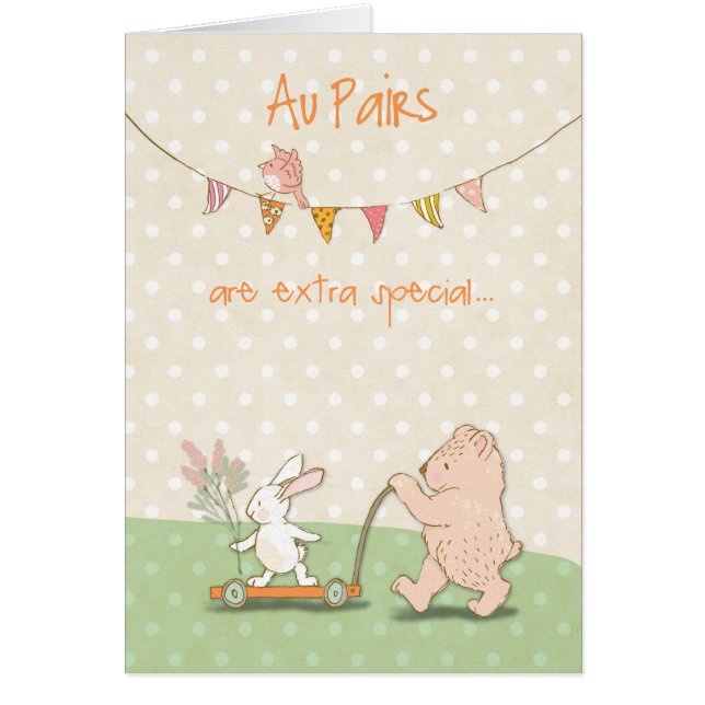 Au Pair Danke Bear und Bunny (Vorne)