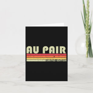Au Pair Funny Job Title Professionals Geburtstagsa Karte