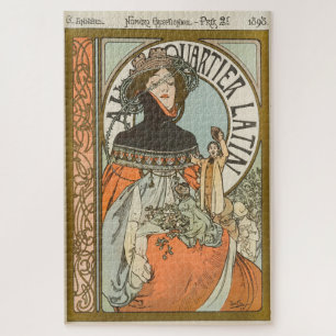 Au Quartier Latin von Alphonse Mucha Puzzle