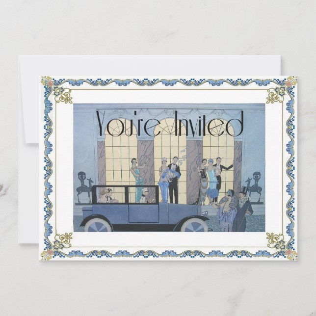 Au Revoir Einladung (Vorderseite)