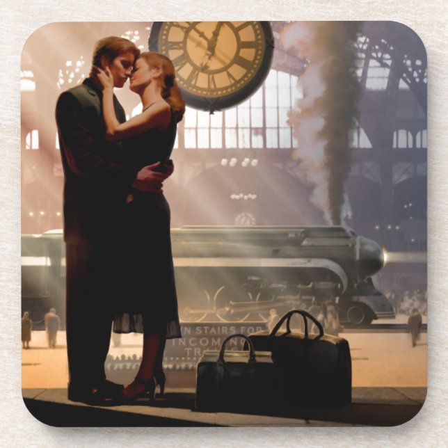 Au Revoir Getränkeuntersetzer (Vorderseite)