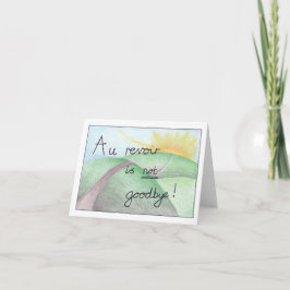 Au revoir Goodbye Verlassend Karte