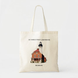 Au Sable Point Lighthouse Ausschnittbeutel Tragetasche