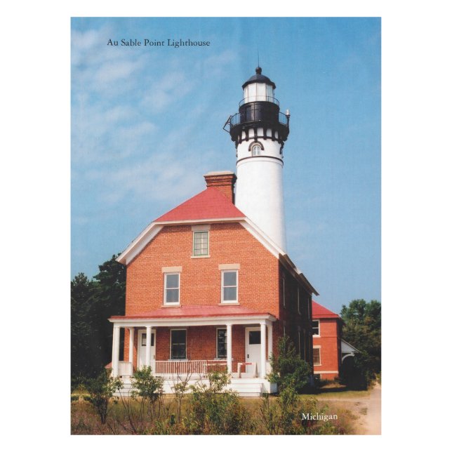 Au Sable Point Lighthouse Tischdecke (Vorderseite)