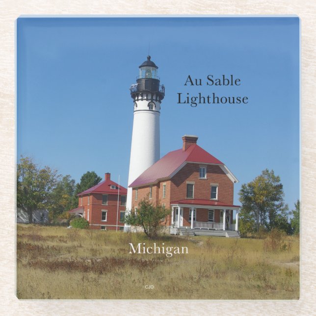 Au Sable Point Lighthouse Untersetzer (Vorderseite)