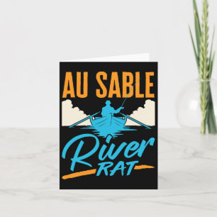 Au Sable River Rat Rafting Canoeing Fishing Boatin Karte