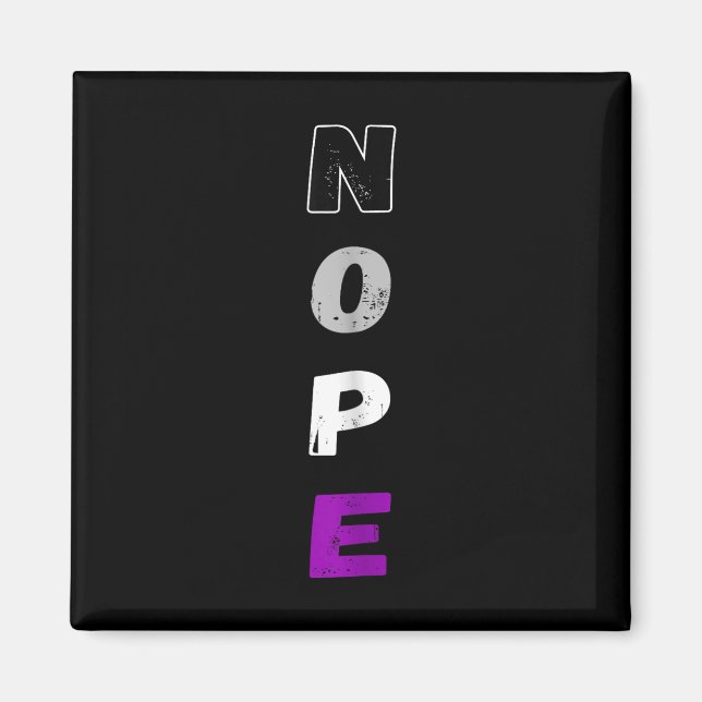 Aual Nope Ace Pride Flag Auality Lgbt Community _1 Magnet (Vorne)