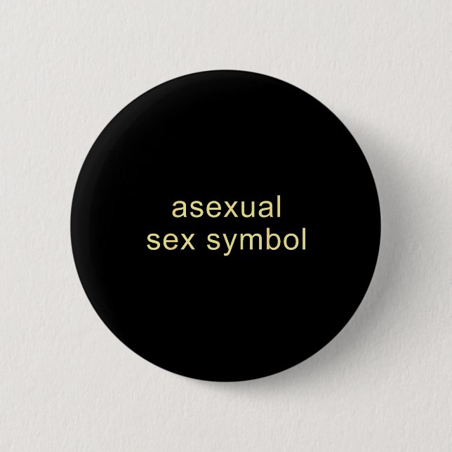 Aual-Symbol Lustig Pride LGBTQ+ Ace  Button (Vorderseite)