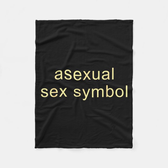 Aual Symbol Lustig Pride Lgbtq Ace  Fleecedecke (Vorderseite)