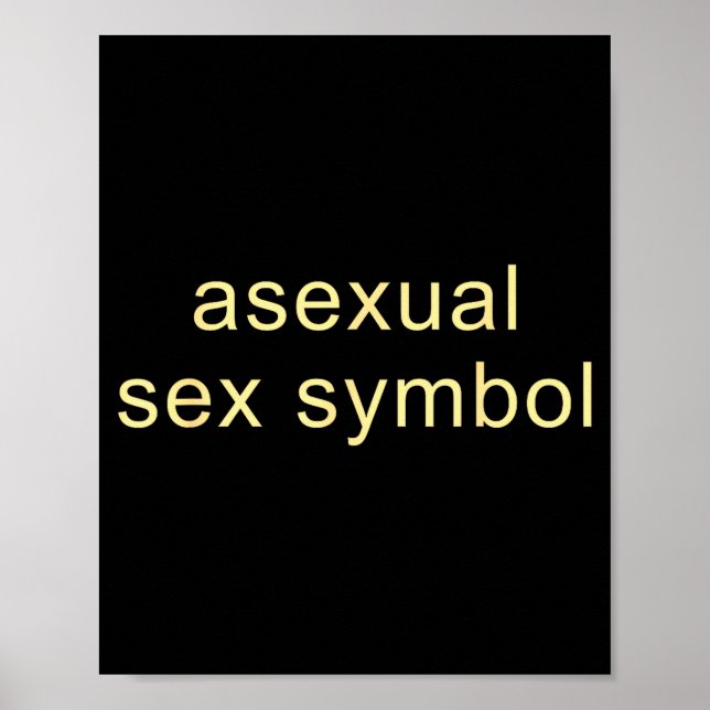 Aual Symbol Lustig Pride Lgbtq Ace  Poster (Vorne)
