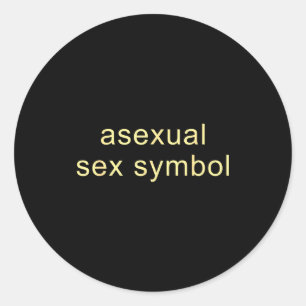 Aual Symbol Lustig Pride Lgbtq Ace Runder Aufkleber