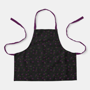 Aubergine, dunkelviolett, olivgrün und schwarze Tu Schürze