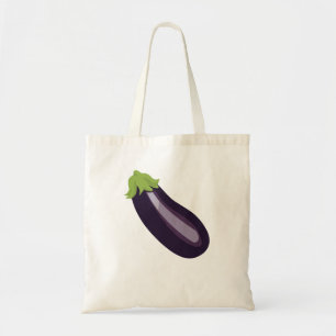Aubergine Emoji Tragetasche