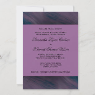 Aubergine Lila Hochzeit Einladung