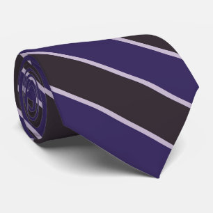 Aubergine Lila und Rosa Violett Diagonale Streifen Krawatte
