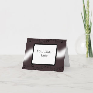 Aubergine Musical Christmas Feiertagskarte