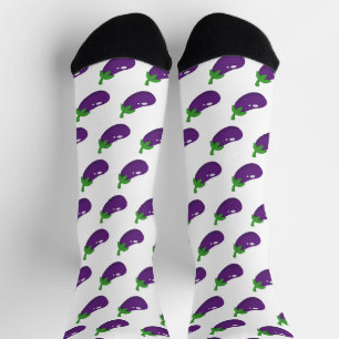 Aubergine Socken