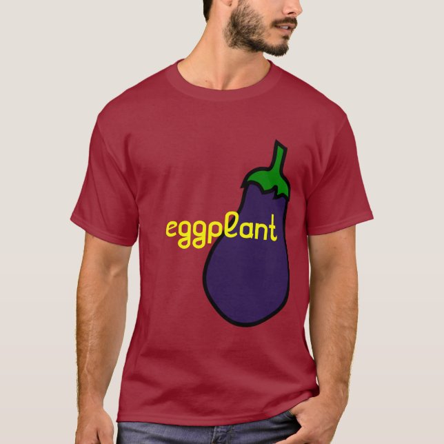 Aubergine T-Shirt (Vorderseite)