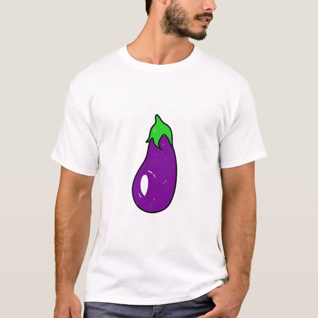 Aubergine T-Shirt (Vorderseite)