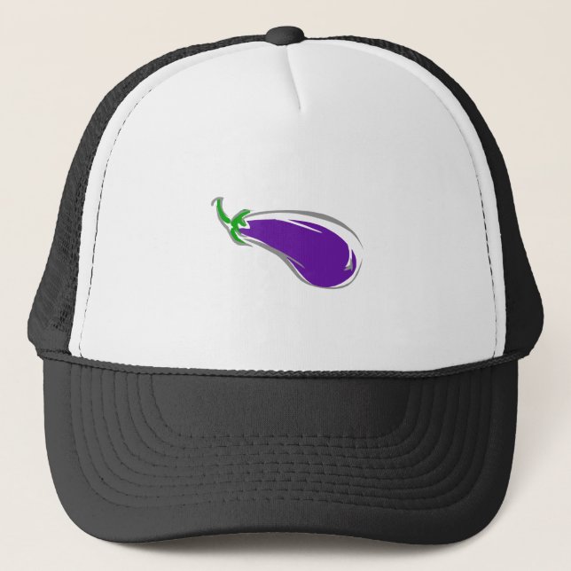 Aubergine Truckerkappe (Vorderseite)