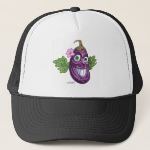 Aubergine Truckerkappe