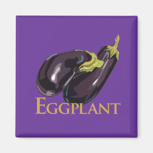 Auberginen-Aubergine Magnet