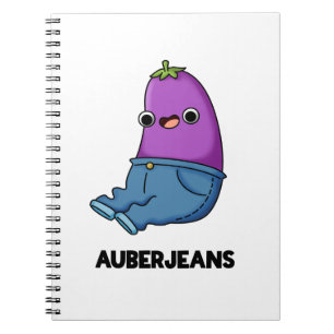 Auberjeans Funny Eggplant Pun Notizblock