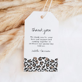 Aubree - Earthy Leopard Print Favor Tag Geschenkanhänger