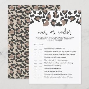 AUBREE Leopard-Druck unter dem Baby-Duschspiel Einladung