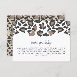 Aubree - Leopard Print Baby Books for Baby Insert Einladung