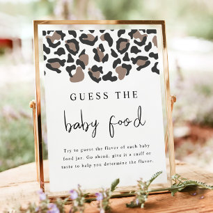 AUBREE Leopard Print Guthaben the Baby Food Game Poster