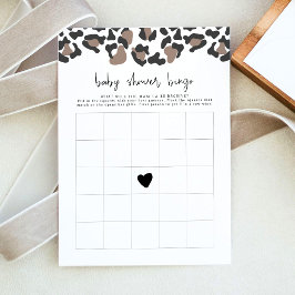 AUBREE Leopard Print Safari Baby Dusche Bingo Spie Einladung