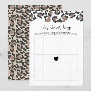 AUBREE Leopard Print Safari Baby Dusche Bingo Spie Einladung