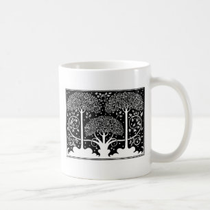 Aubrey Beardsley Art Nouveau Baum Muster Druck Kaffeetasse