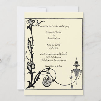 Aubrey Beardsley Design Einladung