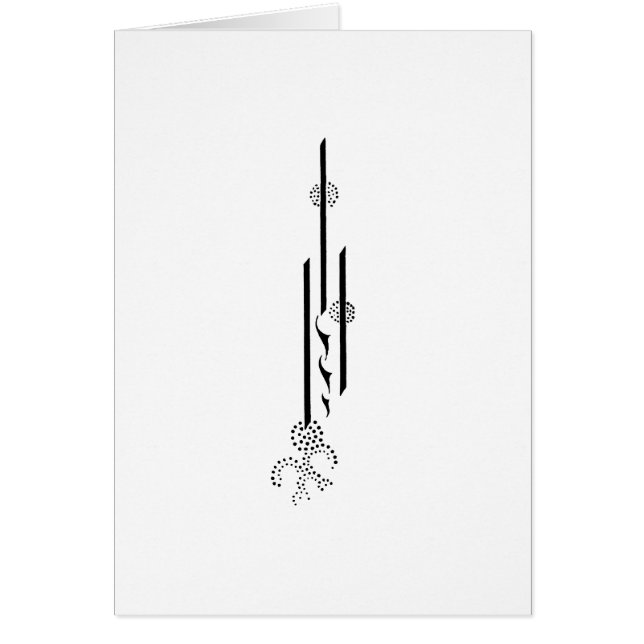 Aubrey Beardsley Karte (Vorne)