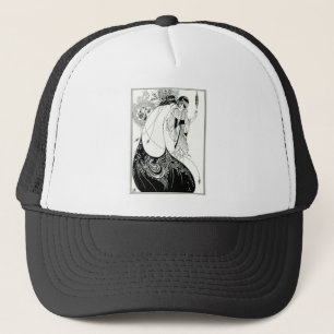 Aubrey Beardsley Pfau-Rock Truckerkappe