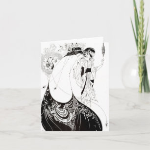 Aubrey Beardsley - Pfauenrock-Karte Karte