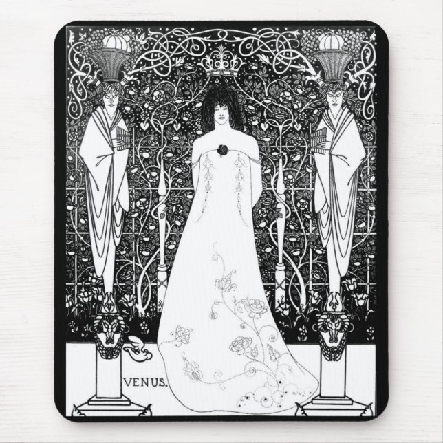 Aubrey Beardsley, Venus between the boundary God Mousepad (Vorne)