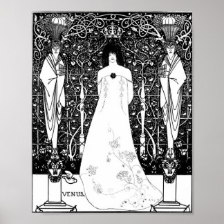 Aubrey Beardsley Venus Zwischen Terminal Gods Poster