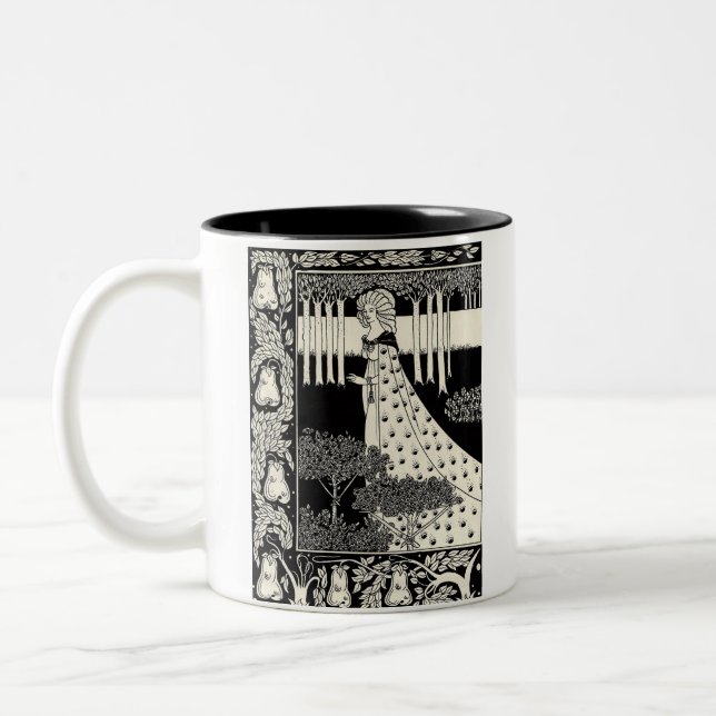 AUBREY BEARDSLEY ZWEIFARBIGE TASSE (Links)