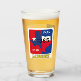 Aubrey, Texas, & FM 1385 Rd, Pint Glass Glas