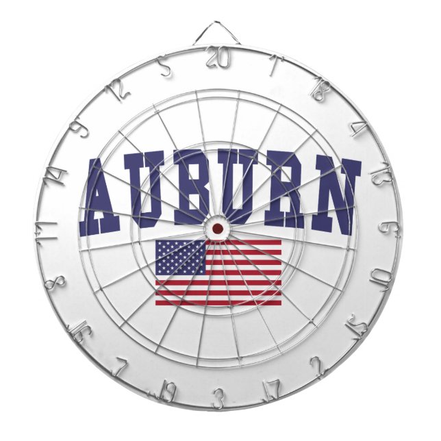Auburn AL US Flag Dartscheibe (vorne)