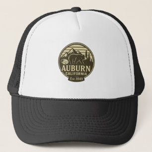 Auburn California Bear Abzeichen - Trucker Hat Truckerkappe