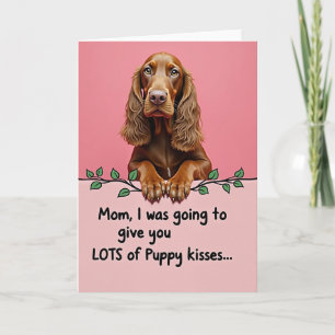 Auburn Dog Moms Puppy Kisses Karte